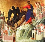 Duccio di Buoninsegna Temptation on the Mount Spain oil painting artist